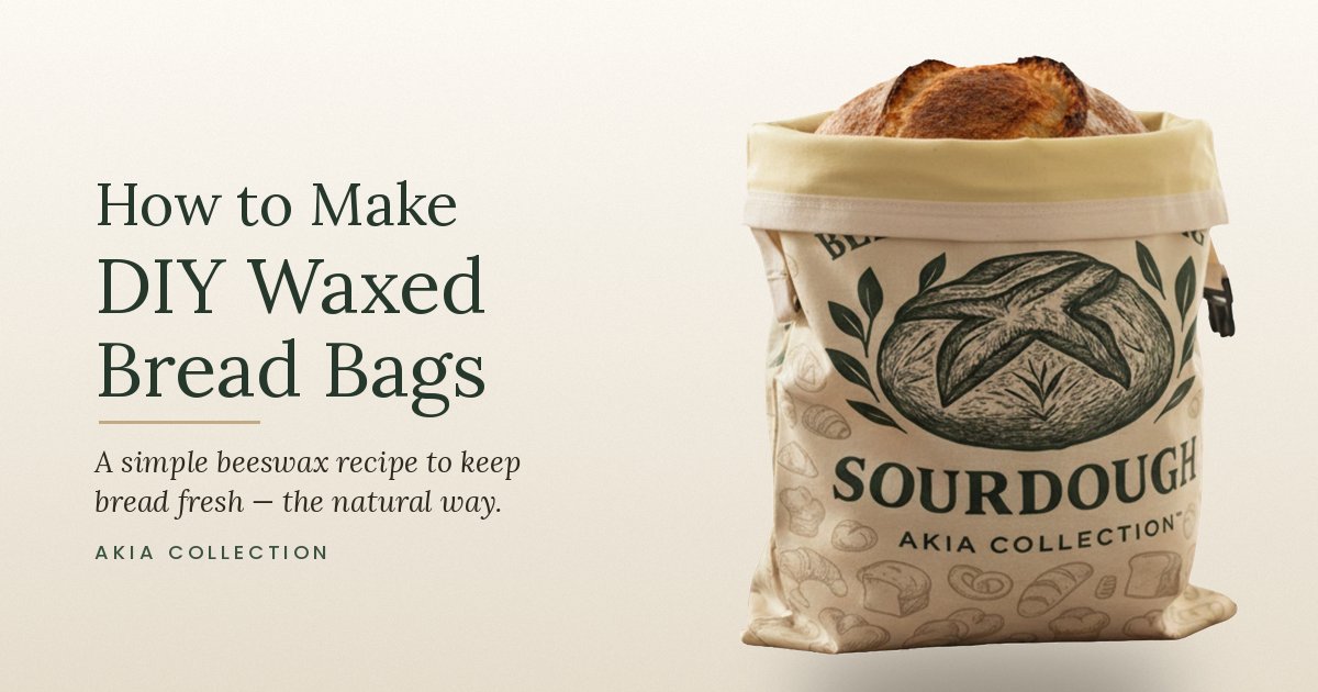 How to Make DIY Waxed Bread Bags (Easy Beeswax Recipe + Care Guide)