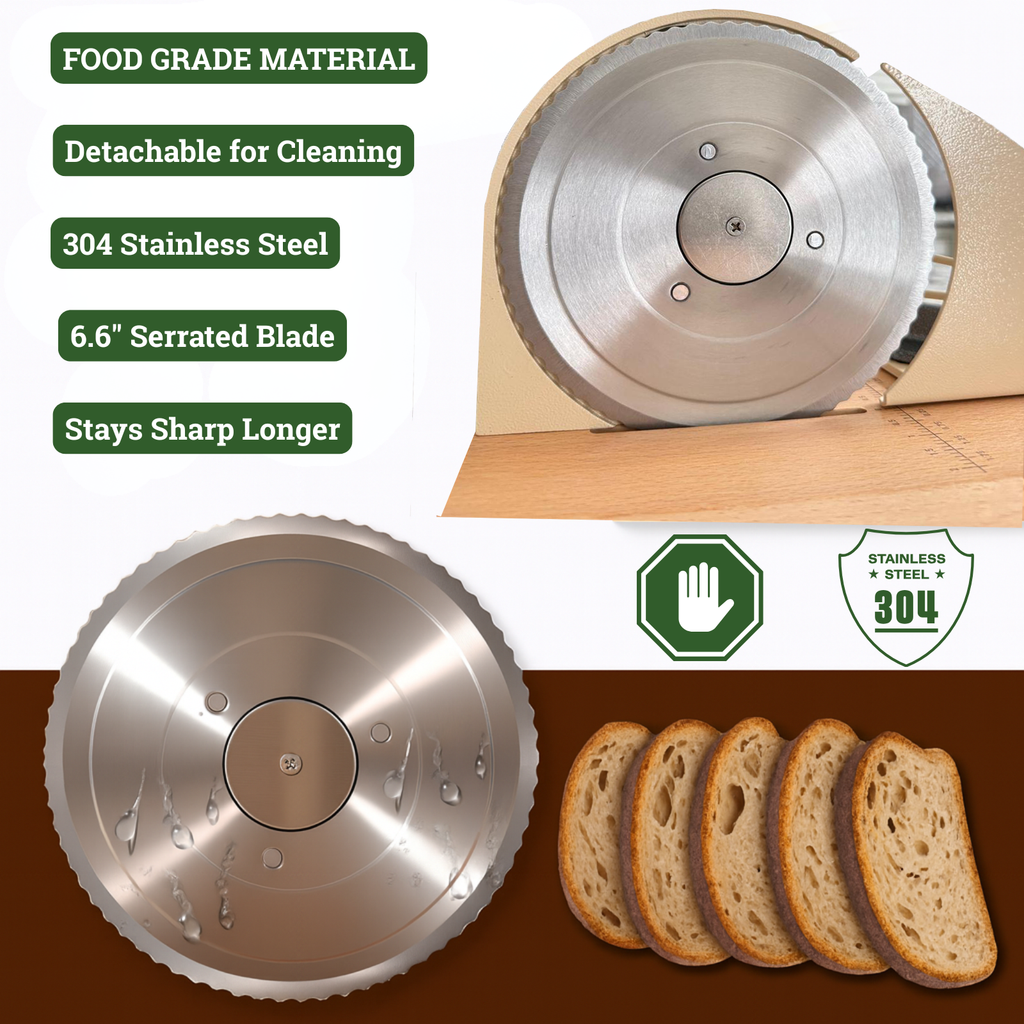 Manual Bread Slicer: Adjustable Thickness for Homemade Bread