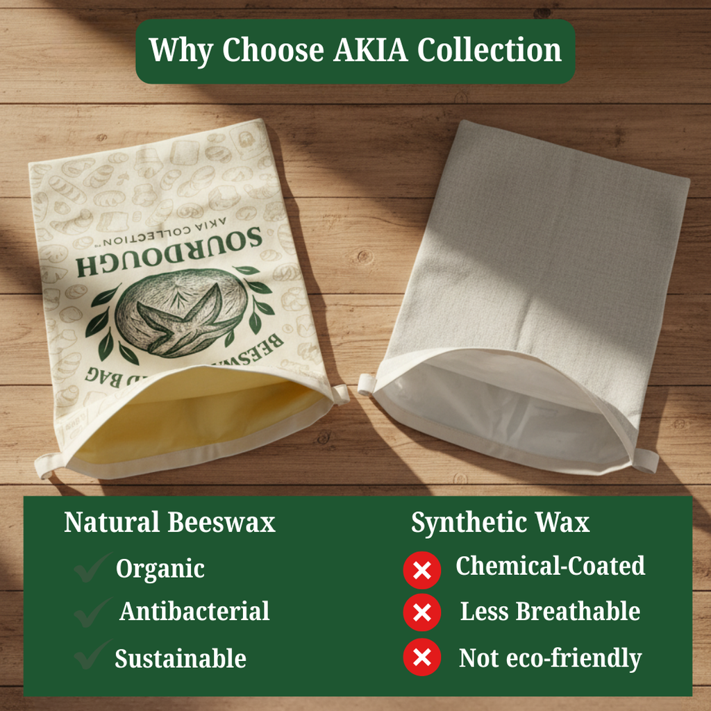 Reusable Beeswax Bread Bags for Homemade Bread & Sourdough