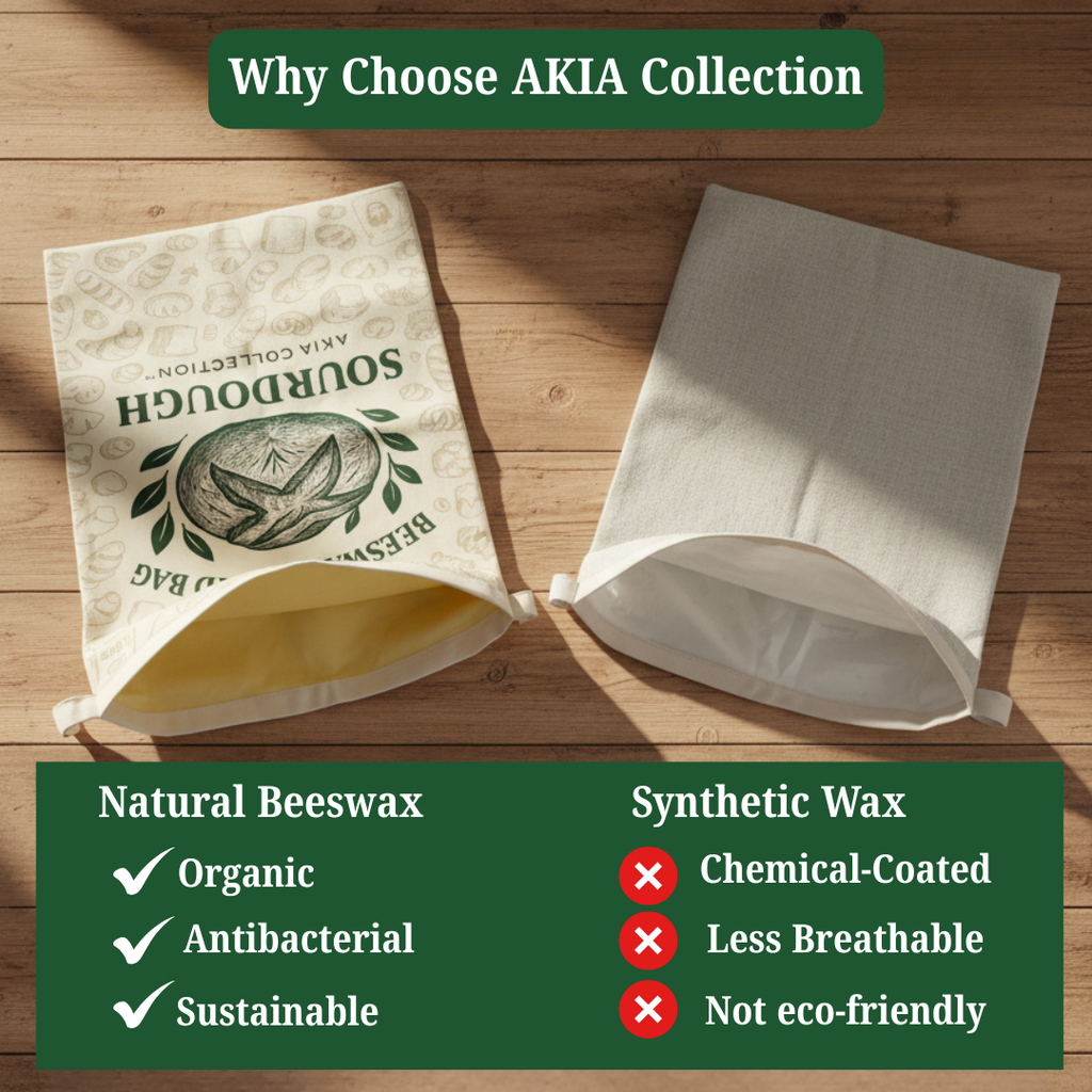 Reusable Beeswax Bread Bags for Homemade Bread & Sourdough