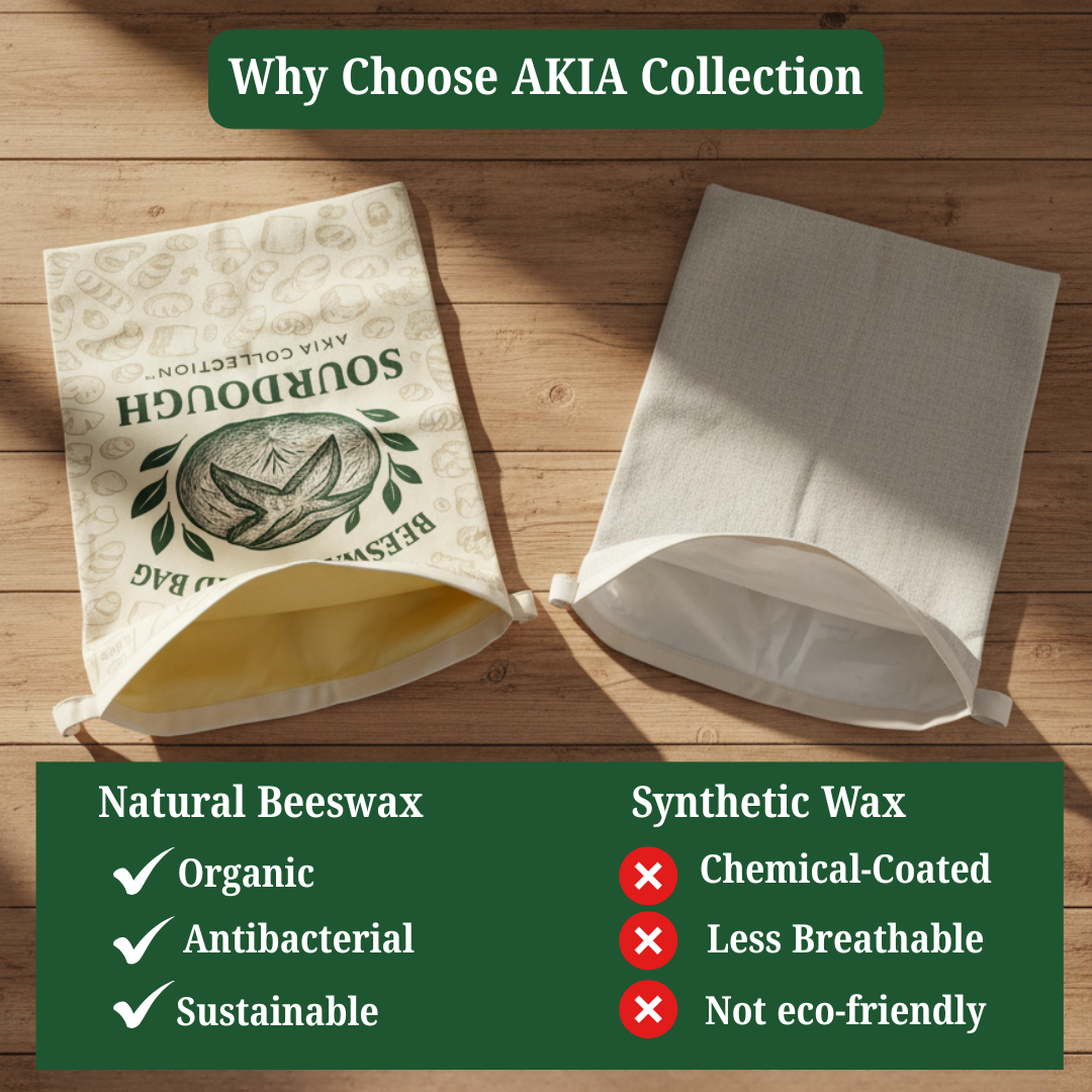 Reusable Beeswax Bread Bags for Homemade Bread & Sourdough