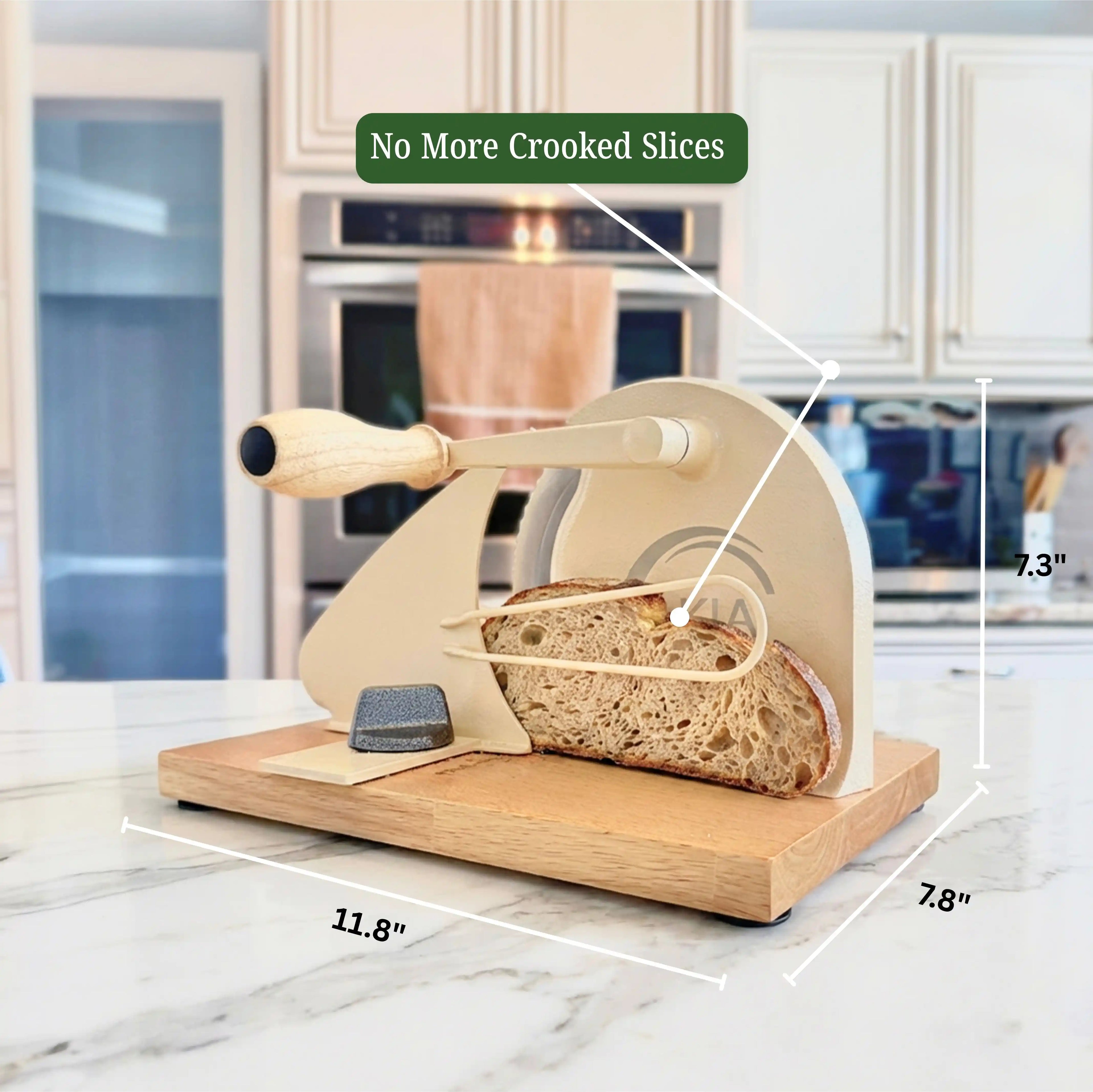 Manual Bread Slicer: Adjustable Thickness for Homemade Bread